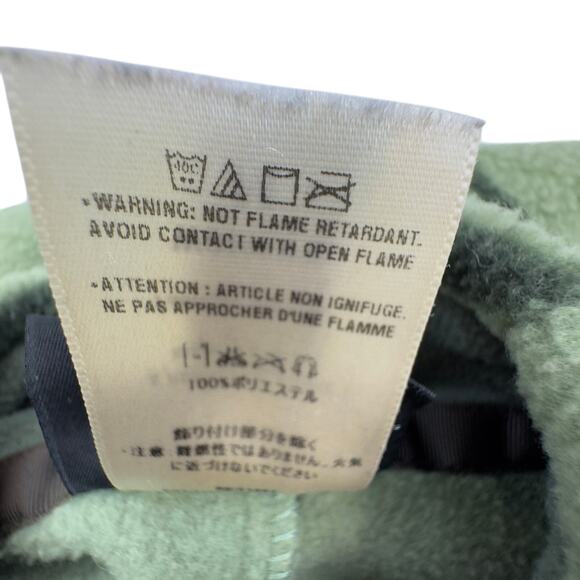 Patagonia Vintage Rare Synchilla Fleece Green Floral Printed Vest Women's Size M - Picture 7 of 7